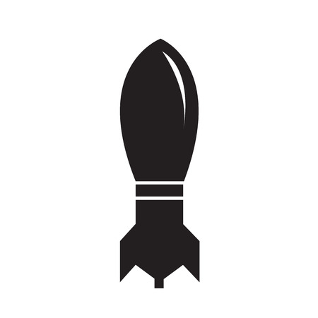 Mortar missile icon illustration designのイラスト素材