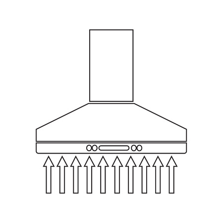 extractor hood icon illustration designのイラスト素材