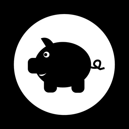 Piggy Bank Icon illustration designのイラスト素材