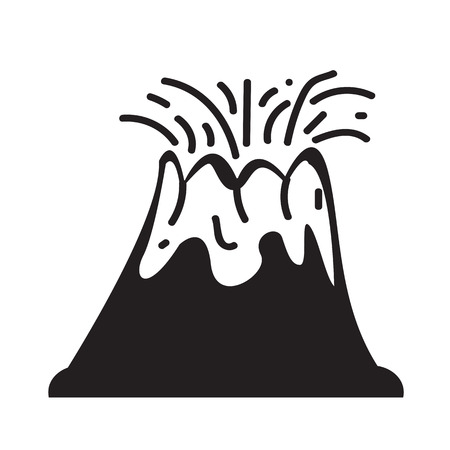 Volcano icon illustration designのイラスト素材