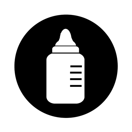baby milk bottle icon illustration designのイラスト素材