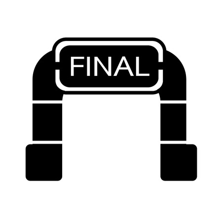 Finish line icon illustration designのイラスト素材