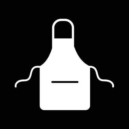 Kitchen apron icon illustration designのイラスト素材