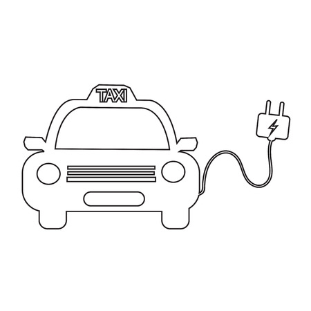 electric car icon illustration idesignのイラスト素材