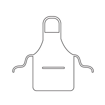 Kitchen apron icon illustration designのイラスト素材