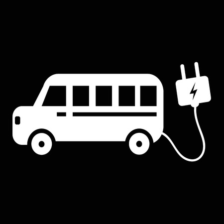 electric car icon illustration idesignのイラスト素材