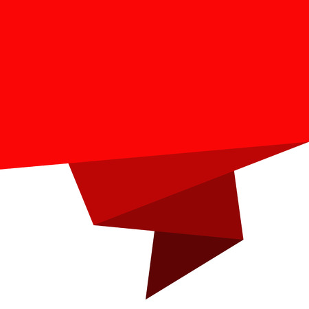 Abstract origami speech bubble icon illustration idesignのイラスト素材