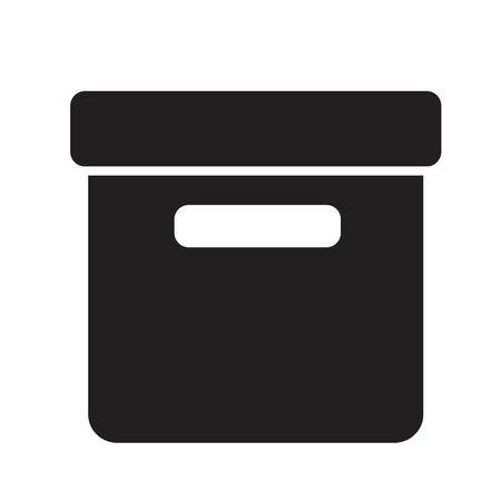 Office File Box icon illustration designのイラスト素材