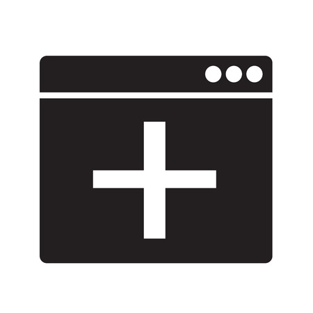 Add New Window icon illustration idesignのイラスト素材