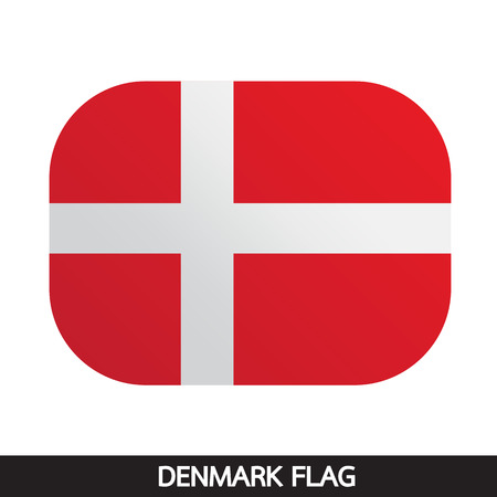 Denmark flag illustration designのイラスト素材