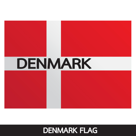 Denmark flag design illustrationのイラスト素材