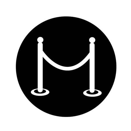 barricade icon illustration designのイラスト素材