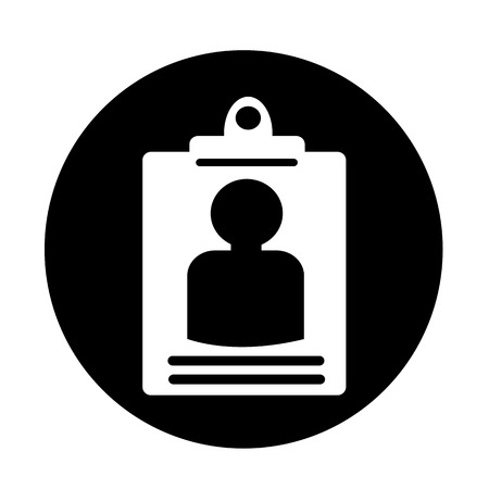 identity card icon illustration designのイラスト素材