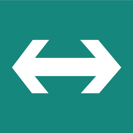 2 way arrow icon illustration designのイラスト素材