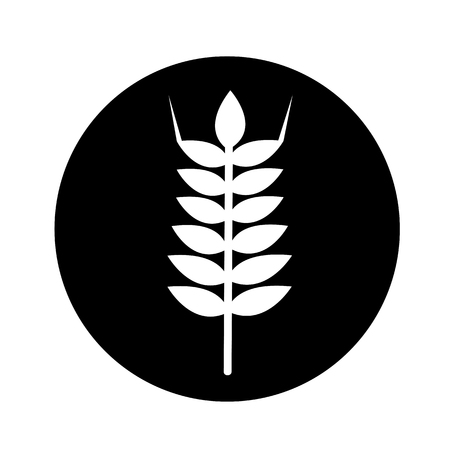 wheat ear icon illustration designのイラスト素材