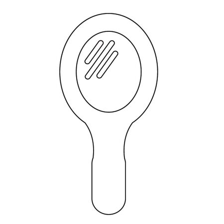 mirror icon illustration designのイラスト素材