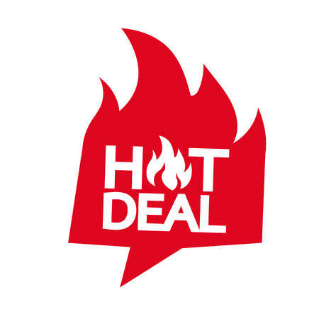 hot deal icon illustration designのイラスト素材