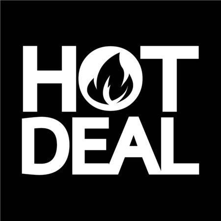 hot deal icon illustration designのイラスト素材