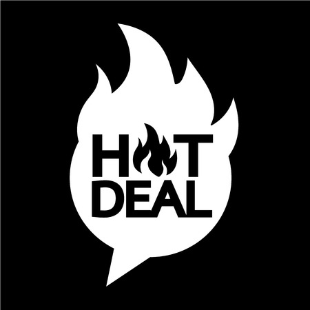 hot deal icon illustration designのイラスト素材