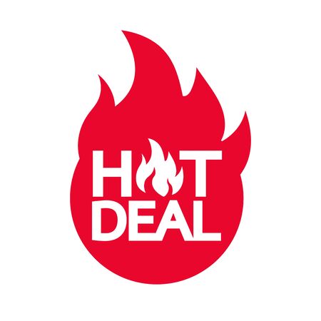 hot deal icon illustration designのイラスト素材