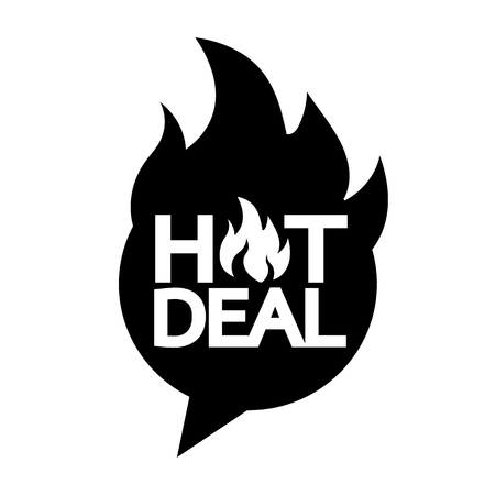 hot deal icon illustration designのイラスト素材
