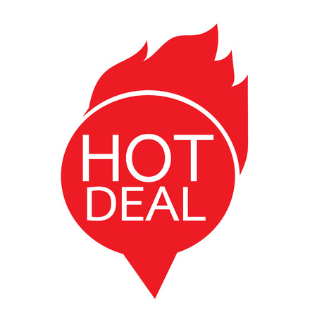 hot deal icon illustration designのイラスト素材