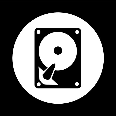 Hard disc icon illustration designのイラスト素材