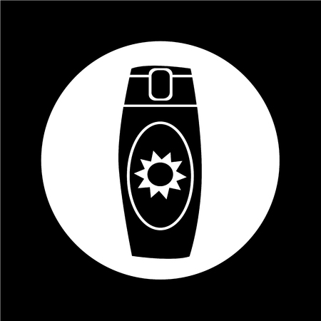 Sun Cream Icon illustration designのイラスト素材