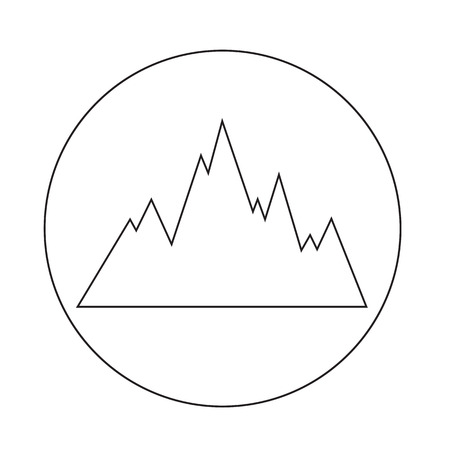 mountains iconのイラスト素材