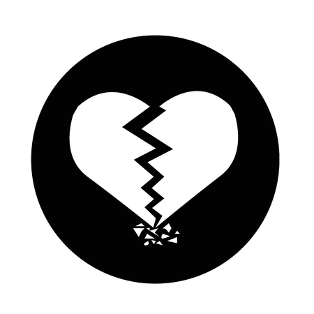 Broken Heart Iconのイラスト素材