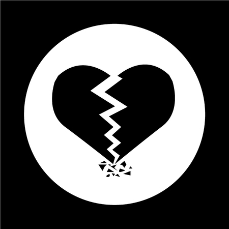 Broken Heart Iconのイラスト素材