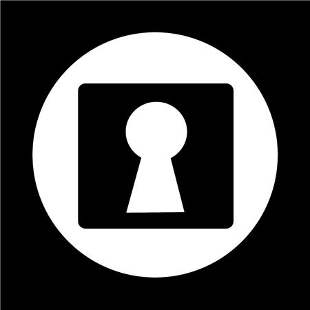 keyhole iconのイラスト素材
