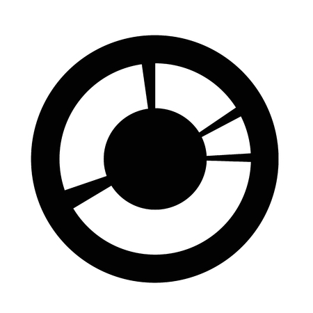 Simple diagram graph iconのイラスト素材