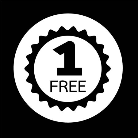 Buy one get one free Iconのイラスト素材