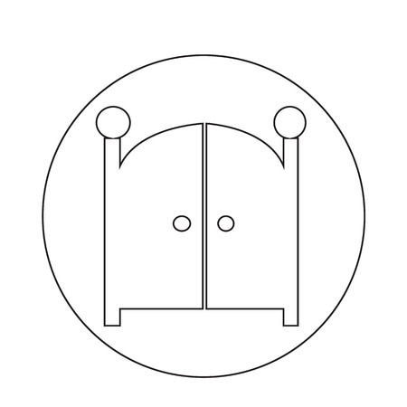 Front Gate Iconのイラスト素材