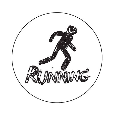 Running iconのイラスト素材