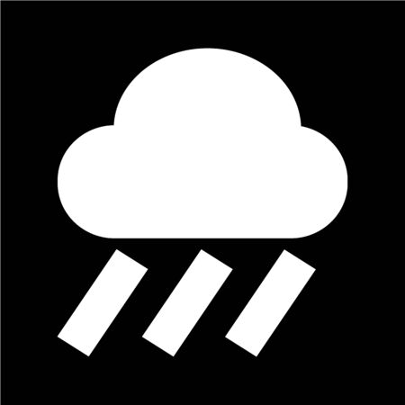 Cloud rain iconのイラスト素材