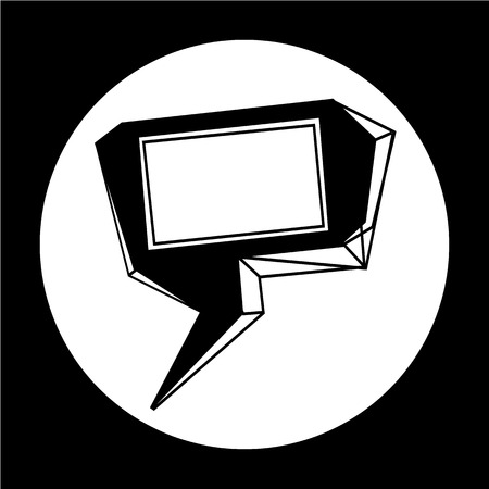 Speech bubble iconのイラスト素材