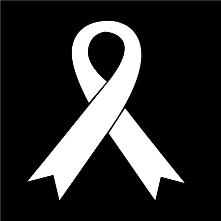 black ribbon icon Vector Illustrationのイラスト素材