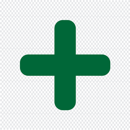 Plus icon vector illustrationのイラスト素材