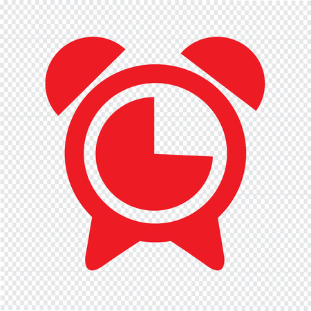 alarm clock icon vector illustrationのイラスト素材