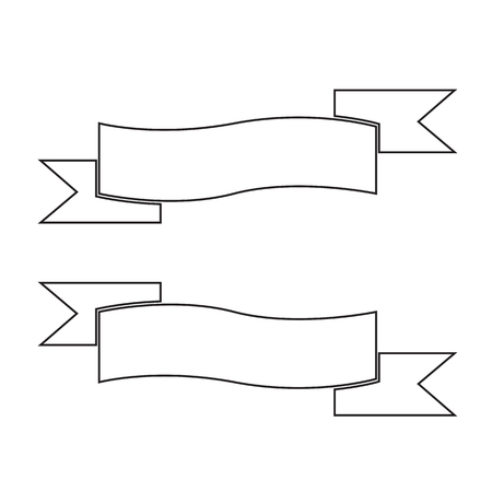 ribbon iconのイラスト素材