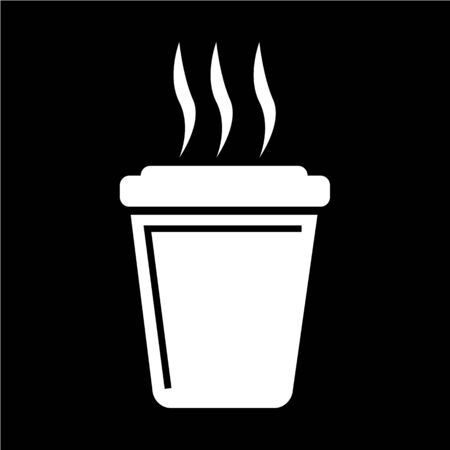 Coffee paper cups icon designのイラスト素材