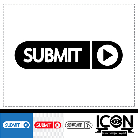 Submit iconのイラスト素材