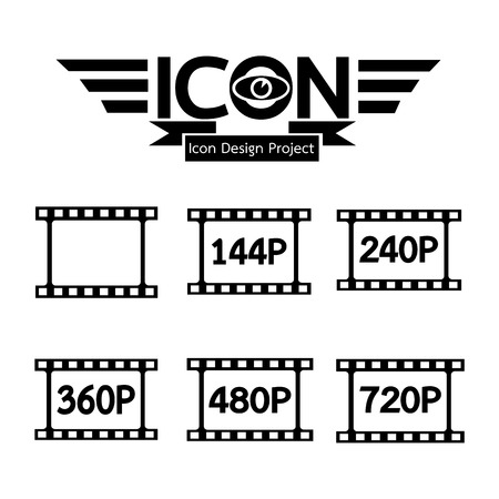film strip iconのイラスト素材