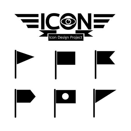 flag iconのイラスト素材