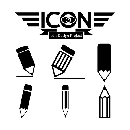 pencil iconのイラスト素材