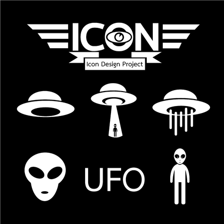 UFO iconのイラスト素材
