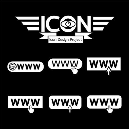 www web iconのイラスト素材