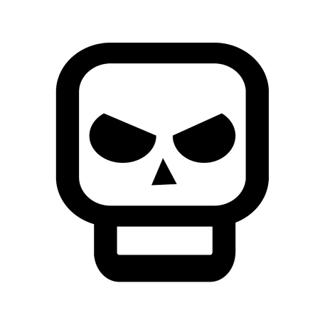 skull iconのイラスト素材
